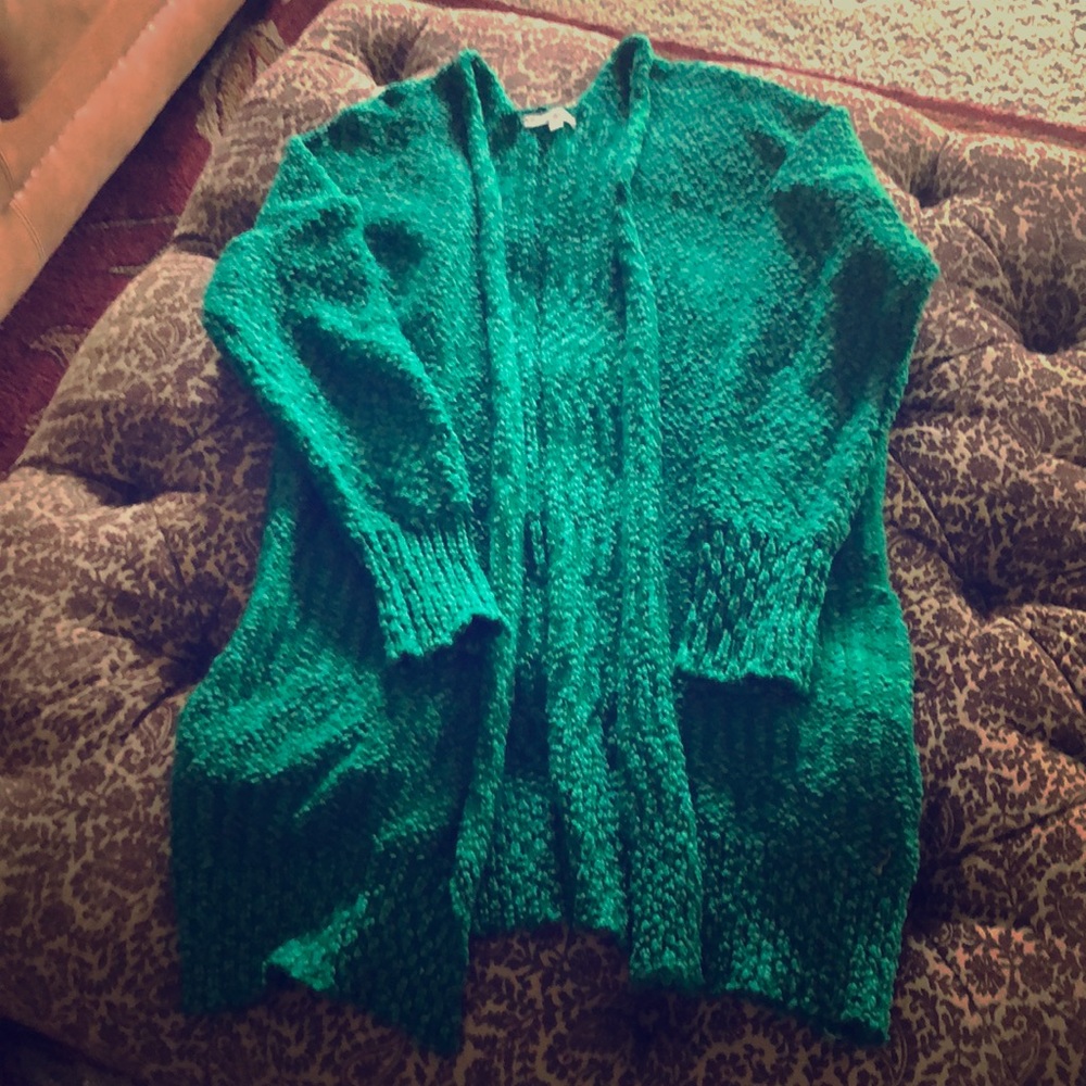 Kelly Green Cardigan